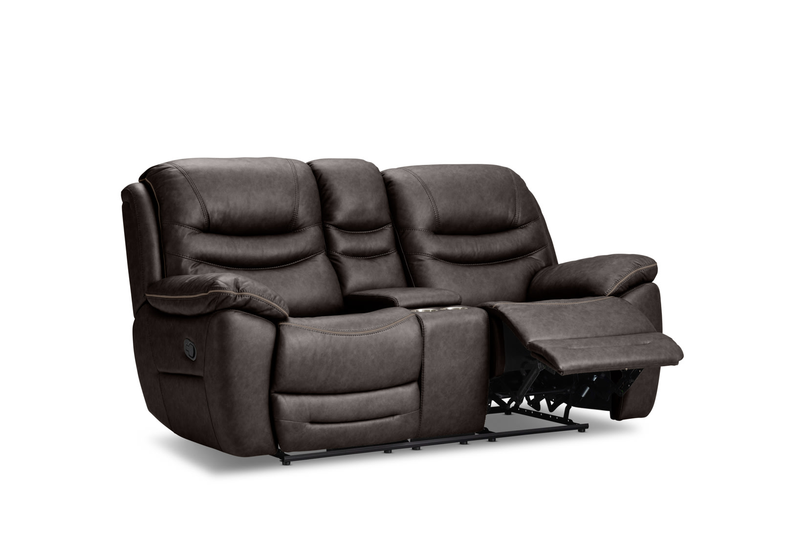 FEDERER FABRIC 2 Seater with inbuilt Recliners and Console – image 3 of 13