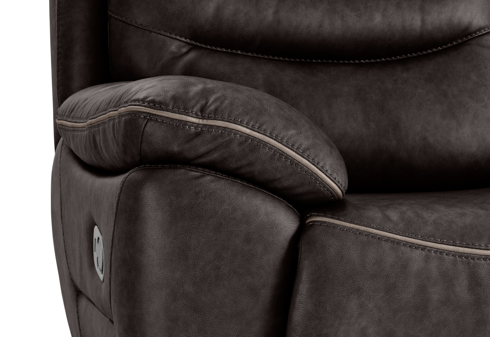 FEDERER FABRIC 2 Seater with inbuilt Recliners and Console – image 11 of 13