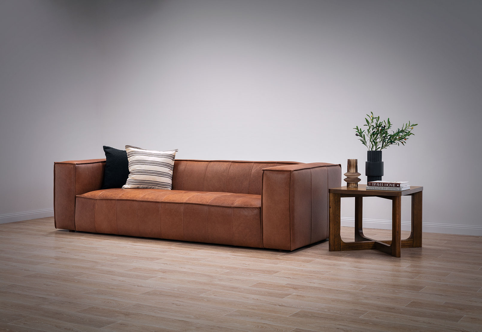 REMO LEATHER 3 Seater Sofa (L) – image 11 of 12