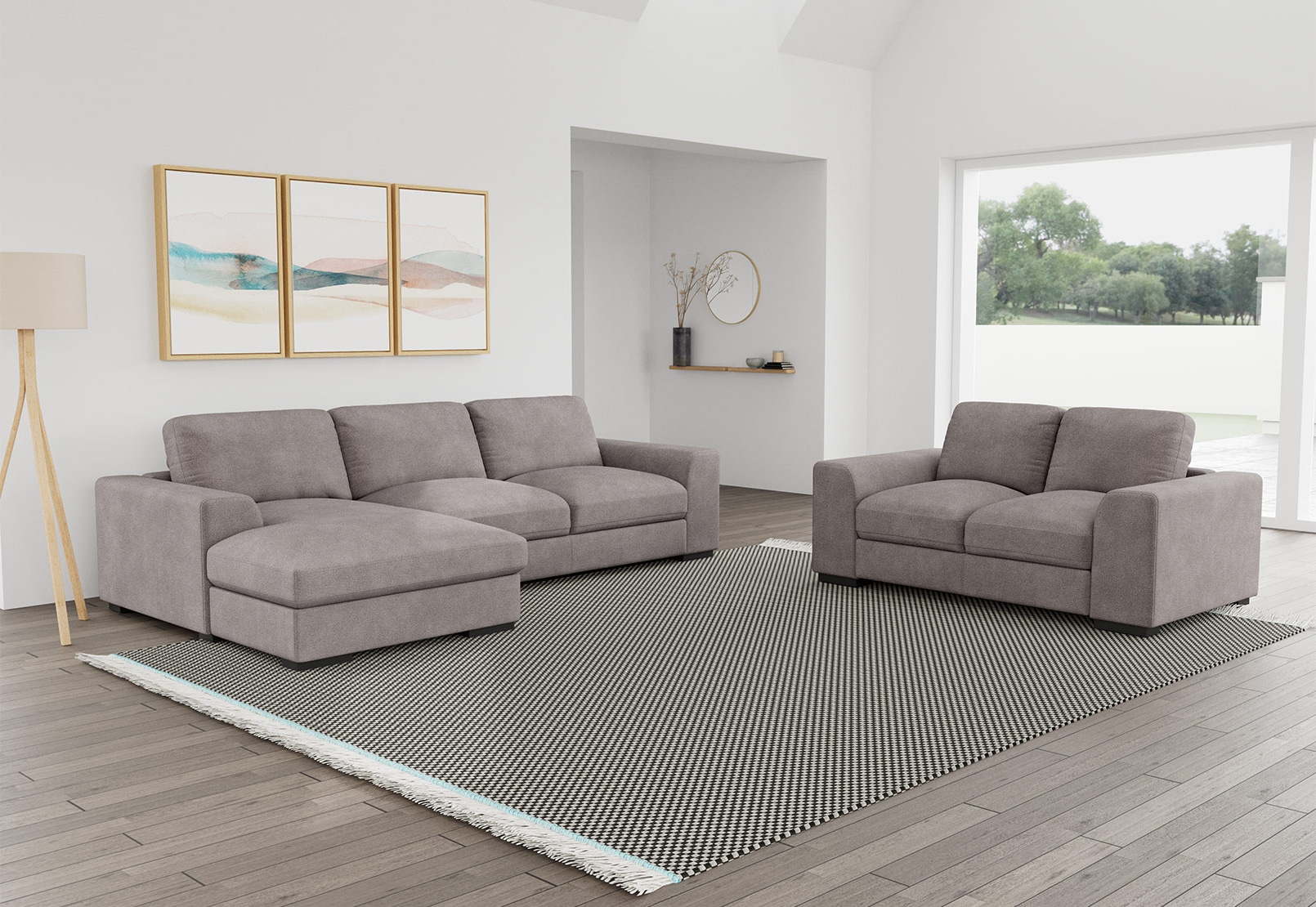 JOSEPHINE FABRIC Sofa Chaise Pair – image 1 of 2