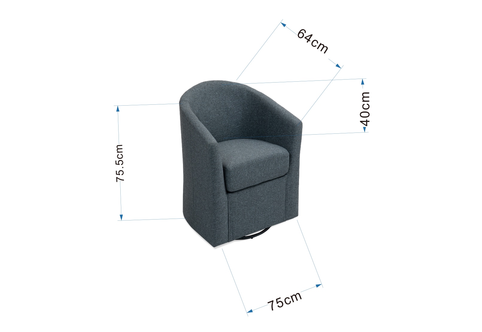 HILL Swivel Chair – image 8 of 8