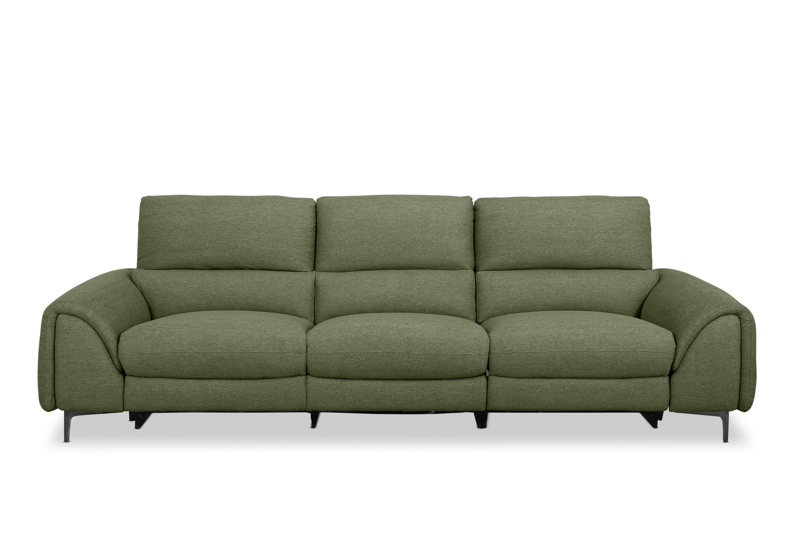 DOMINICO FABRIC 3 Seater with 2 inbuilt Electric Recliners – image 1 of 8