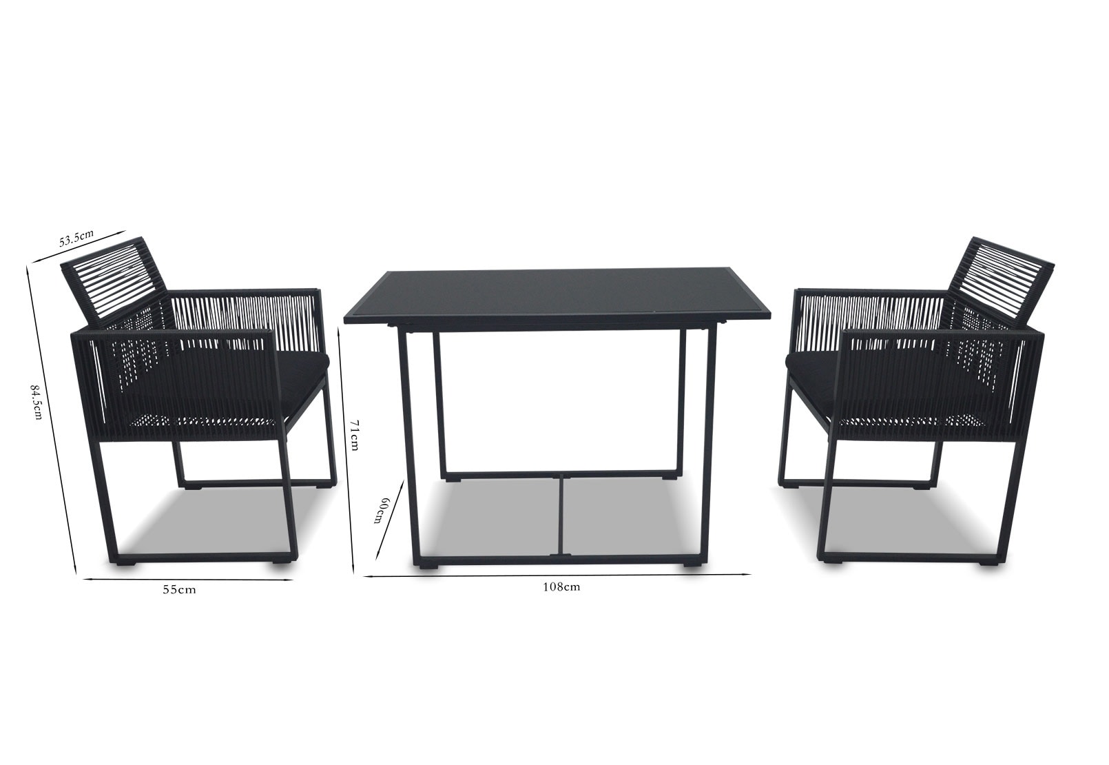 JANIERO 3 Piece Outdoor Setting – image 7 of 7