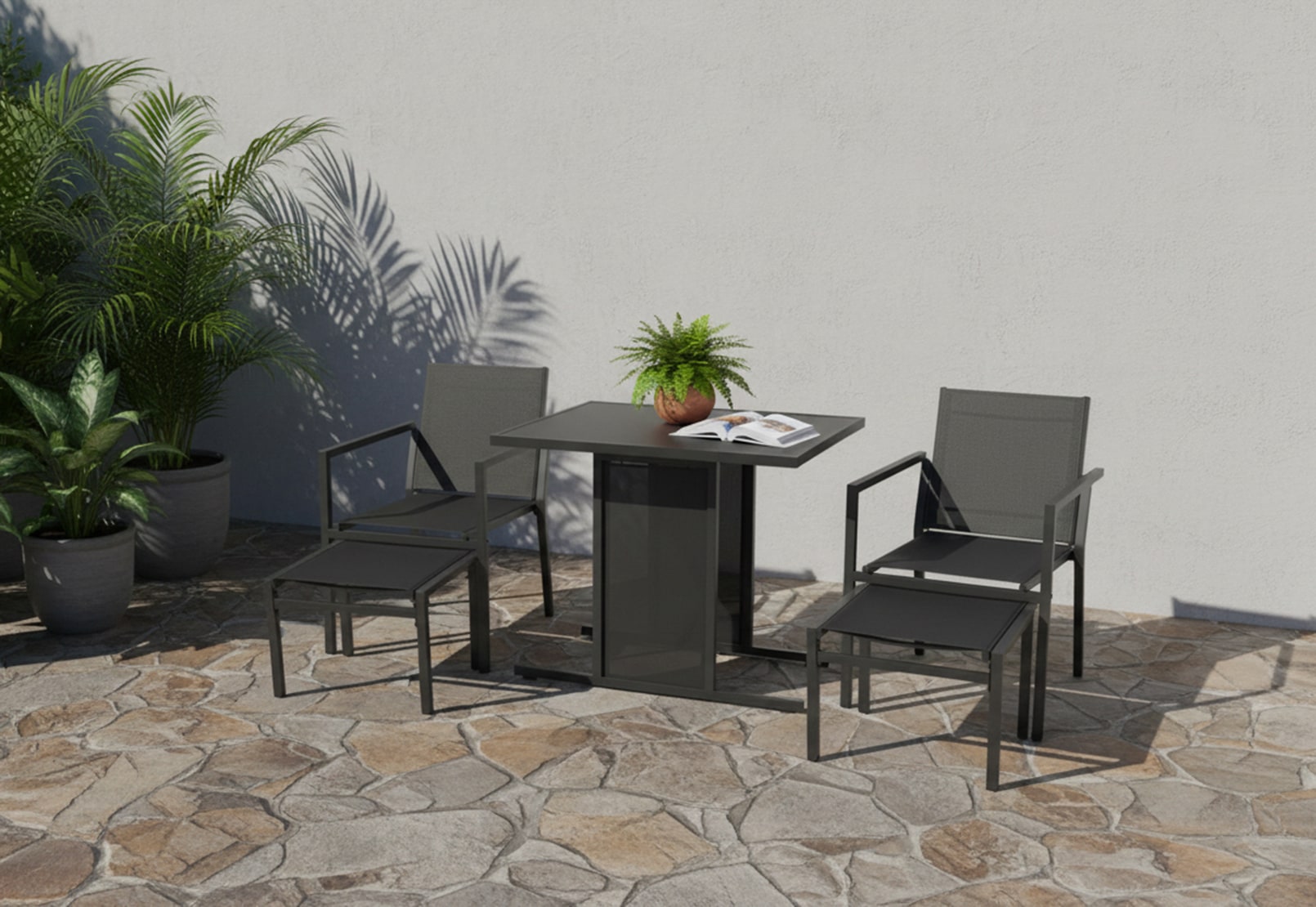 NERINA 5 Piece Outdoor Dining Setting – image 1 of 8