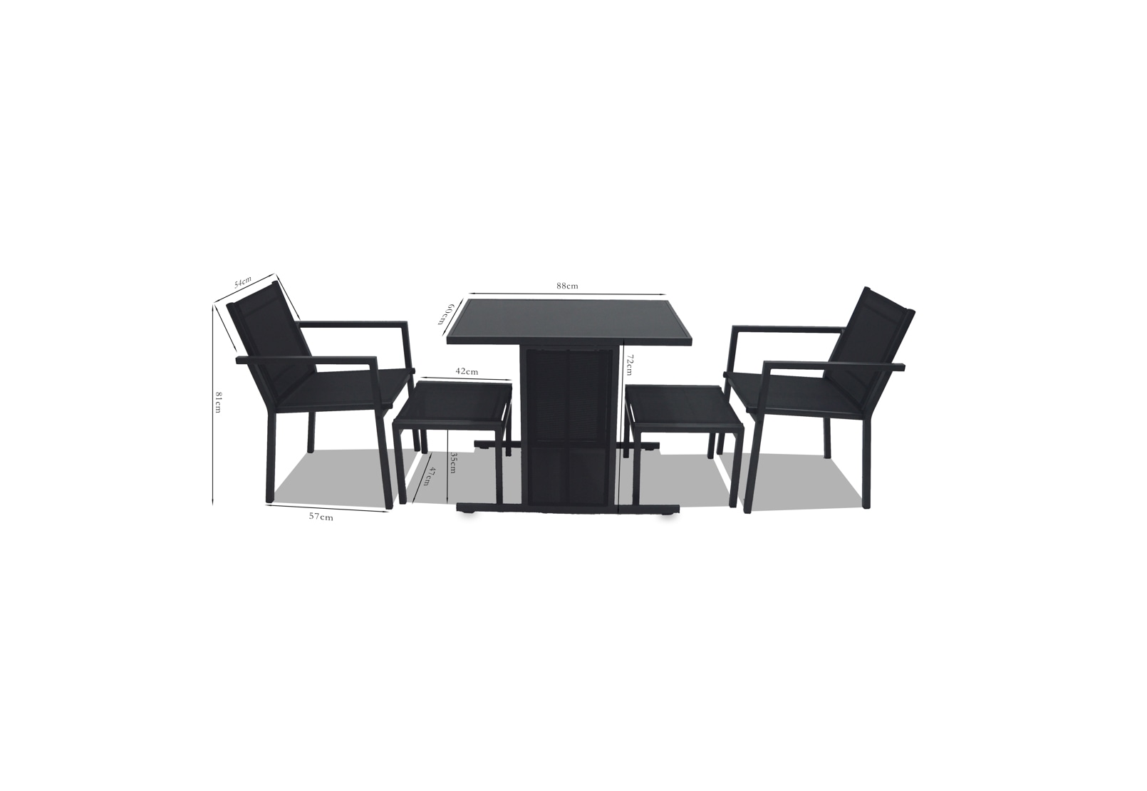 NERINA 5 Piece Outdoor Dining Setting – image 8 of 8