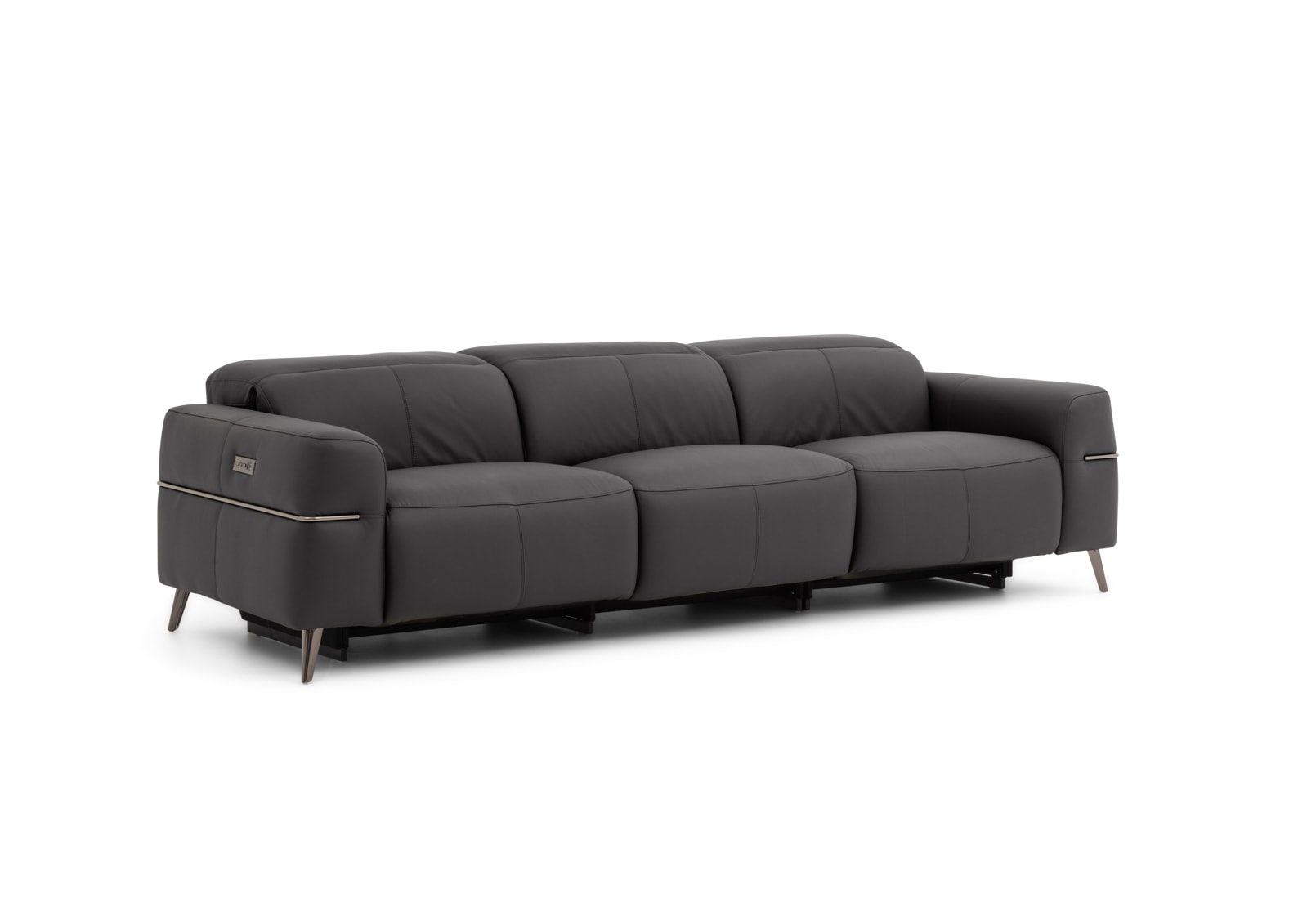 SERAFINI LEATHER 3.5 Seater with 2 Inbuilt Electric Recliners – image 2 of 16
