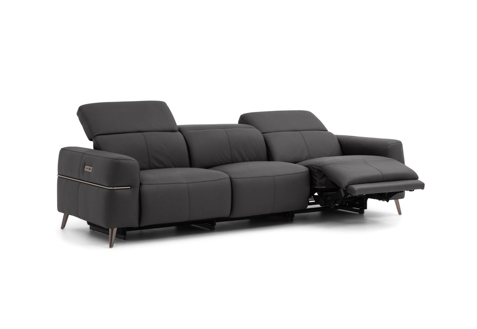SERAFINI LEATHER 3.5 Seater with 2 Inbuilt Electric Recliners – image 5 of 16