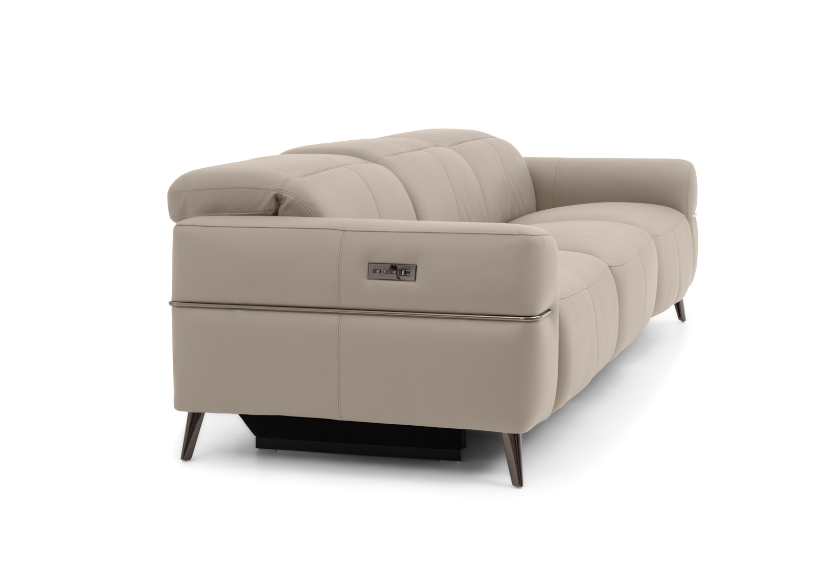 SERAFINI LEATHER 3.5 Seater with 2 Inbuilt Electric Recliners – image 9 of 16