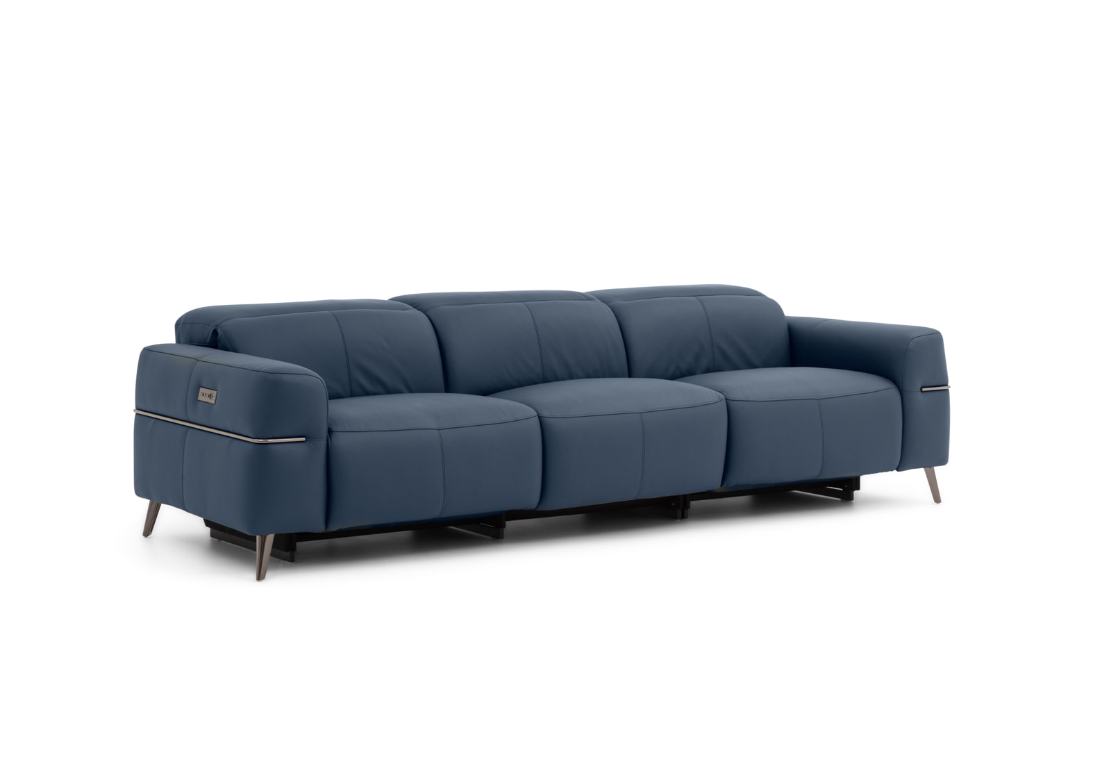 SERAFINI LEATHER 3.5 Seater with 2 Inbuilt Electric Recliners – image 2 of 16