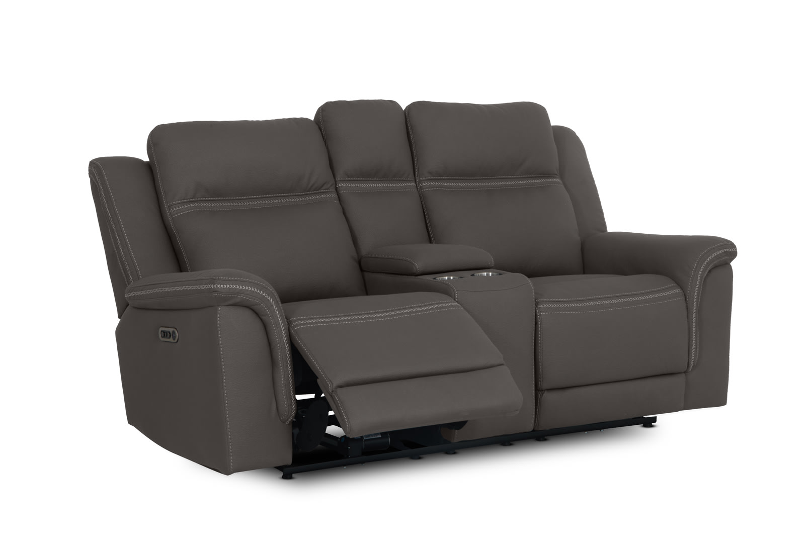 WOLFGANG FABRIC 2 Seater Sofa with 2 Inbuilt Electric Recliners and Console – image 4 of 26