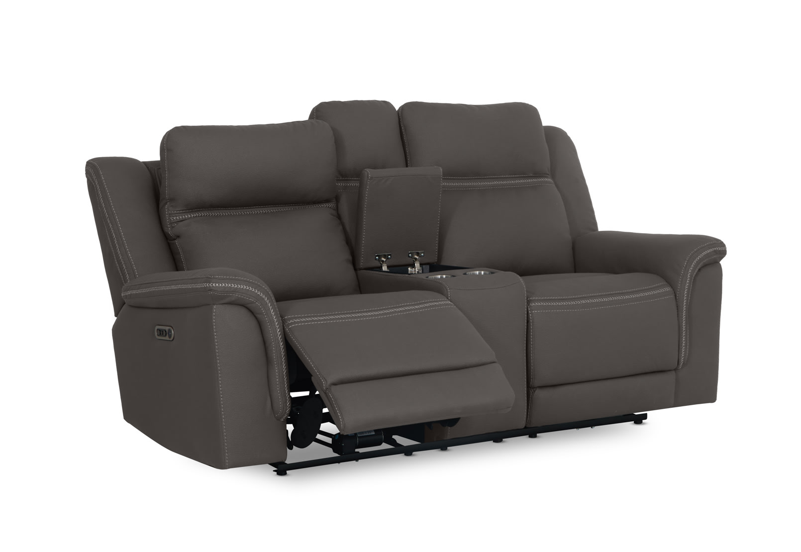 WOLFGANG FABRIC 2 Seater Sofa with 2 Inbuilt Electric Recliners and Console – image 6 of 26
