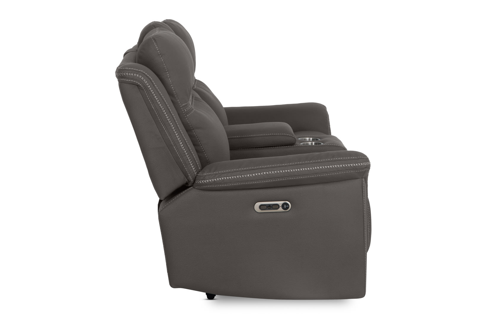 WOLFGANG FABRIC 2 Seater Sofa with 2 Inbuilt Electric Recliners and Console – image 14 of 26