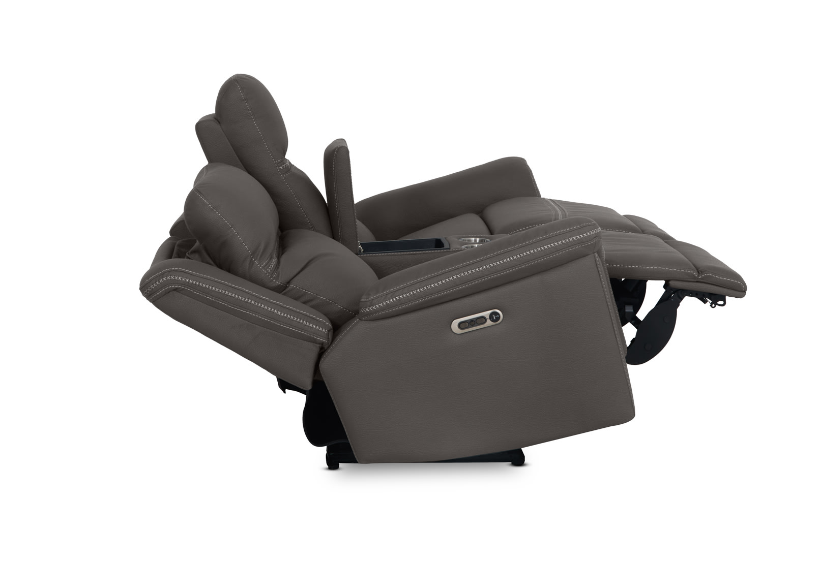 WOLFGANG FABRIC 2 Seater Sofa with 2 Inbuilt Electric Recliners and Console – image 16 of 26