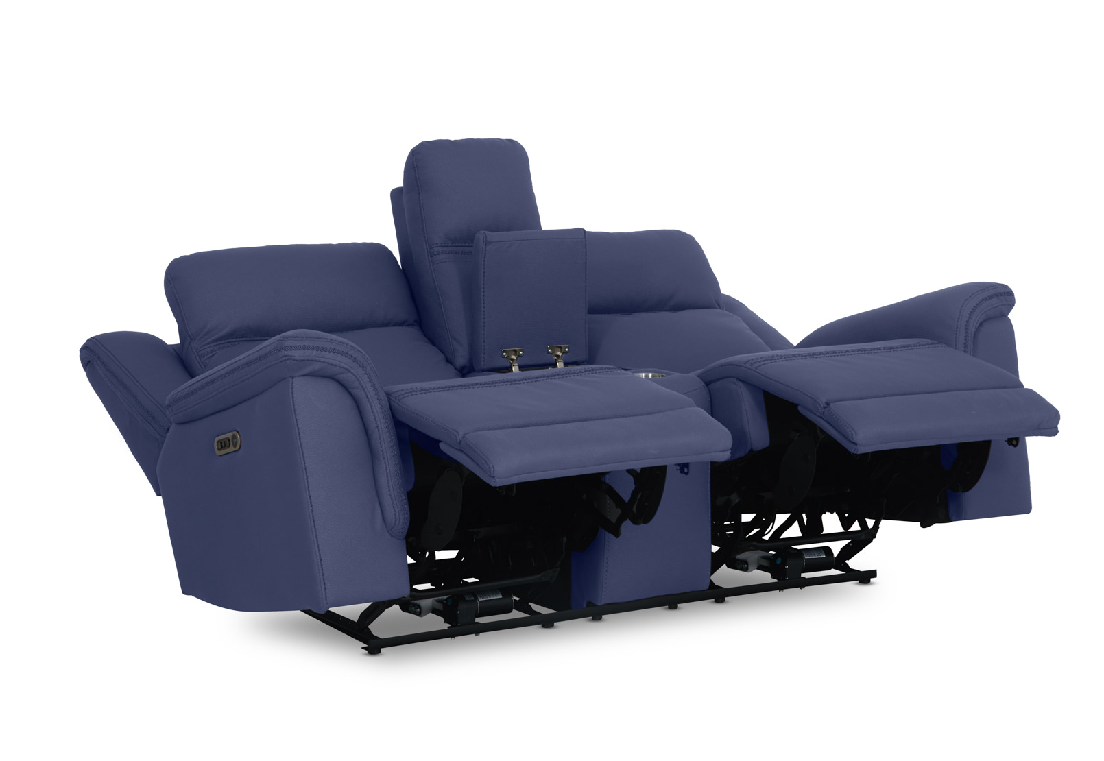 WOLFGANG FABRIC 2 Seater Sofa with 2 Inbuilt Electric Recliners and Console – image 8 of 21