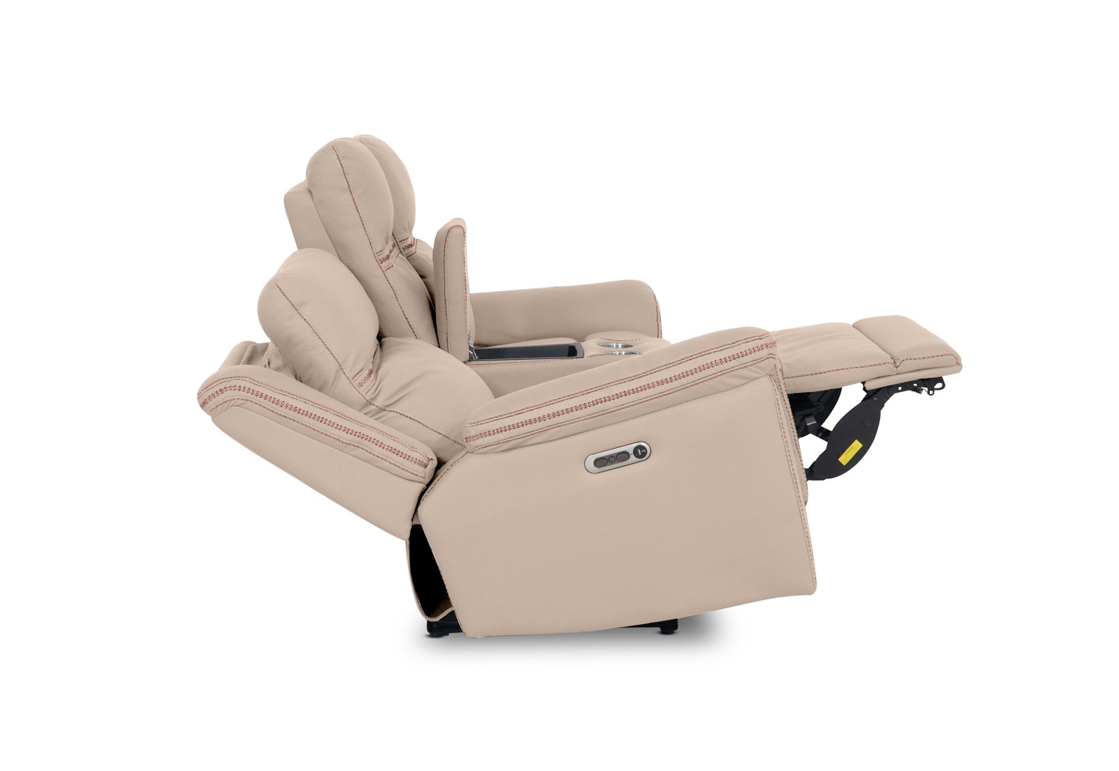 WOLFGANG FABRIC 2 Seater Sofa with 2 Inbuilt Electric Recliners and Console – image 19 of 21