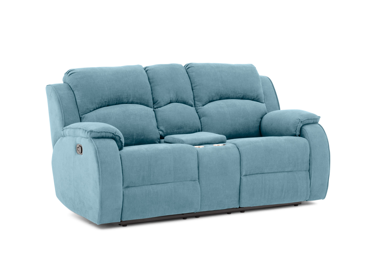 KAYDEN FABRIC 2 Seater with Inbuilt Recliners and Console – image 2 of 16