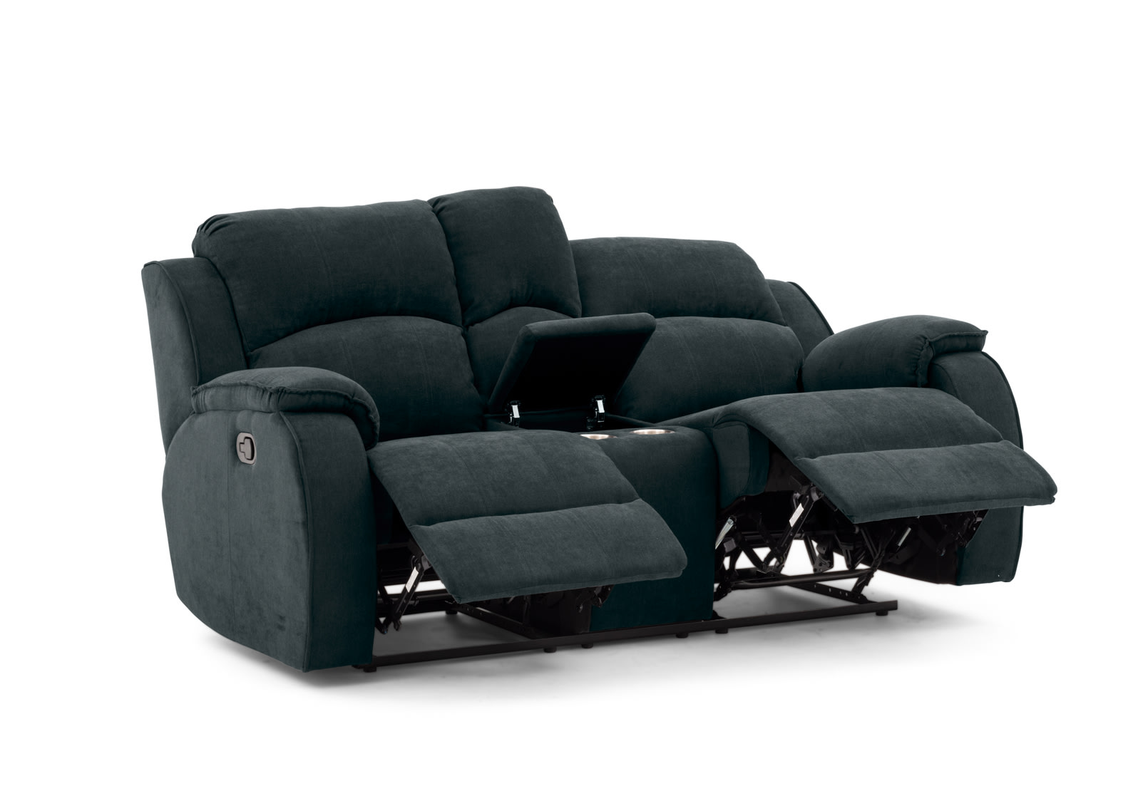 KAYDEN FABRIC 2 Seater with Inbuilt Recliners and Console – image 7 of 16
