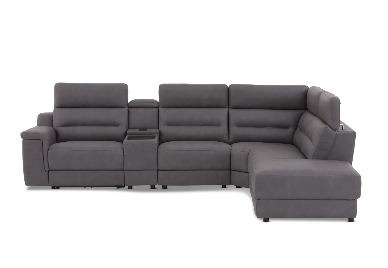 JEFFRIES CornerLoungewithElectricReclinersFabric – image 6 of 35