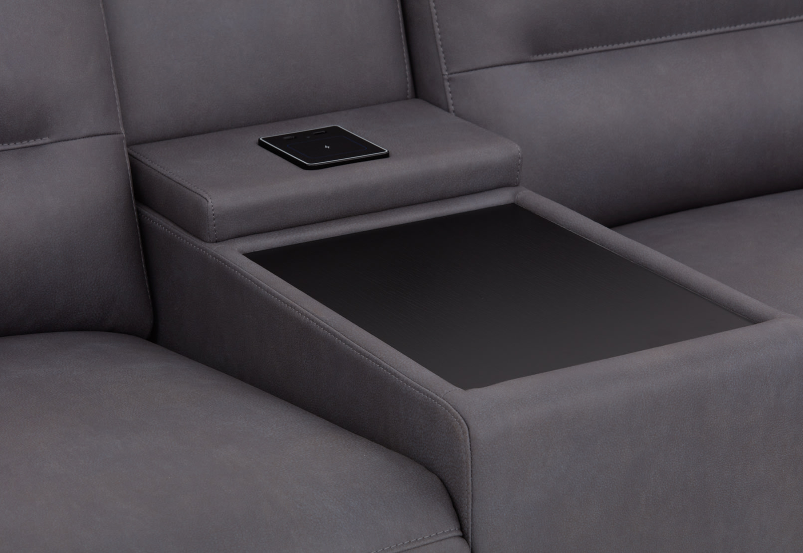 JEFFRIES CornerLoungewithElectricReclinersFabric – image 24 of 35
