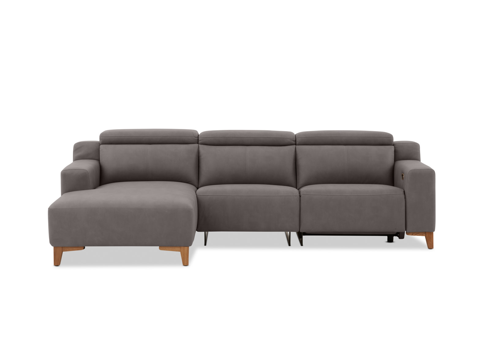 GAGE FABRIC 3 Seater Sofa with Electric Recliner & LHF Chaise – image 1 of 13