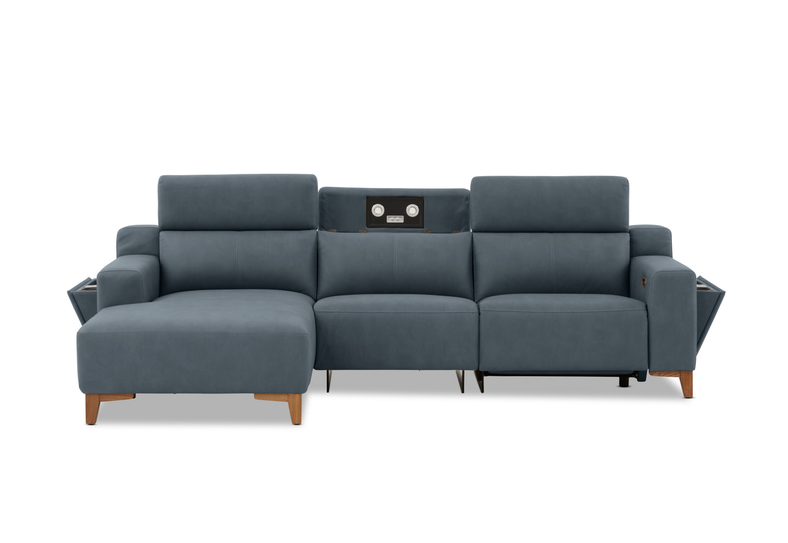 GAGE FABRIC 3 Seater Sofa with Electric Recliner & LHF Chaise – image 3 of 13