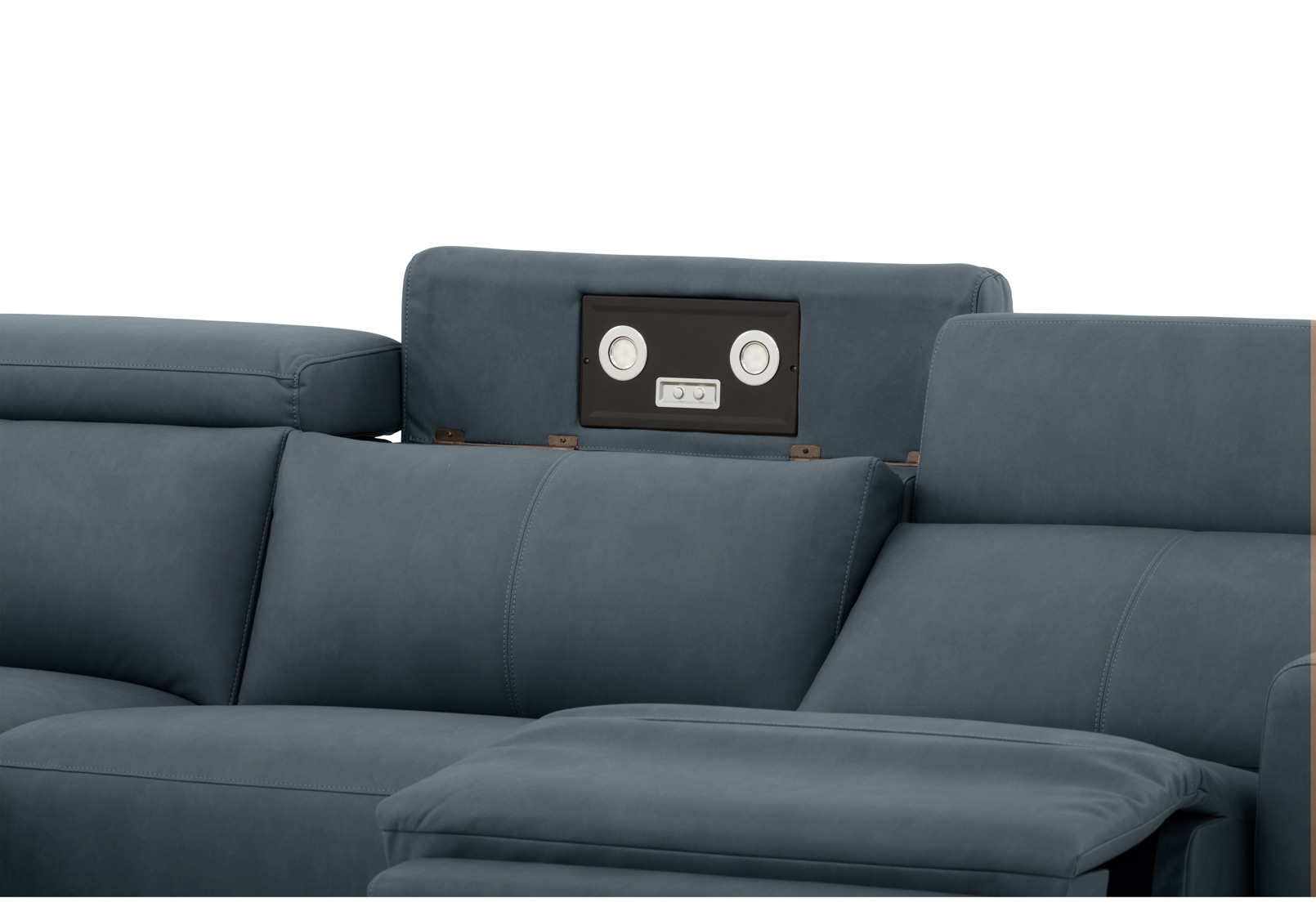 GAGE FABRIC 3 Seater Sofa with Electric Recliner & LHF Chaise – image 8 of 13