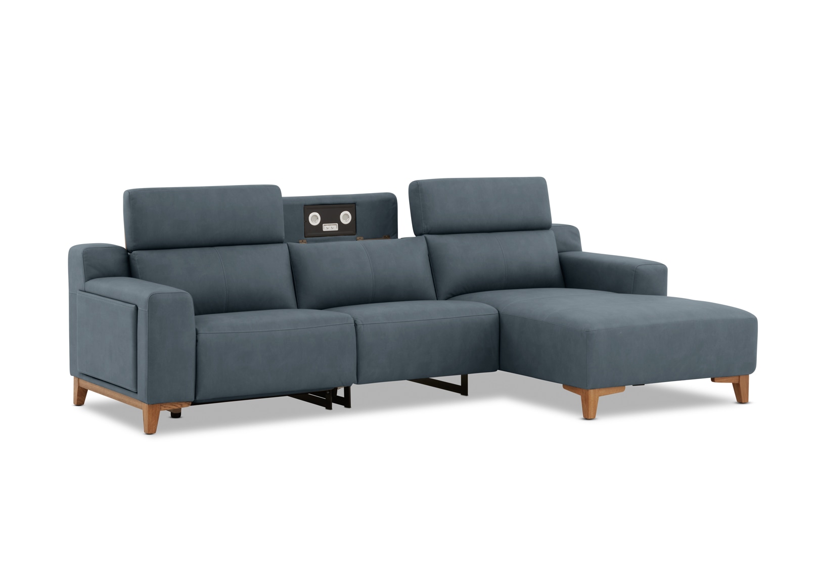 GAGE FABRIC 3 Seater Sofa with Electric Recliner &  RHF Chaise – image 5 of 13