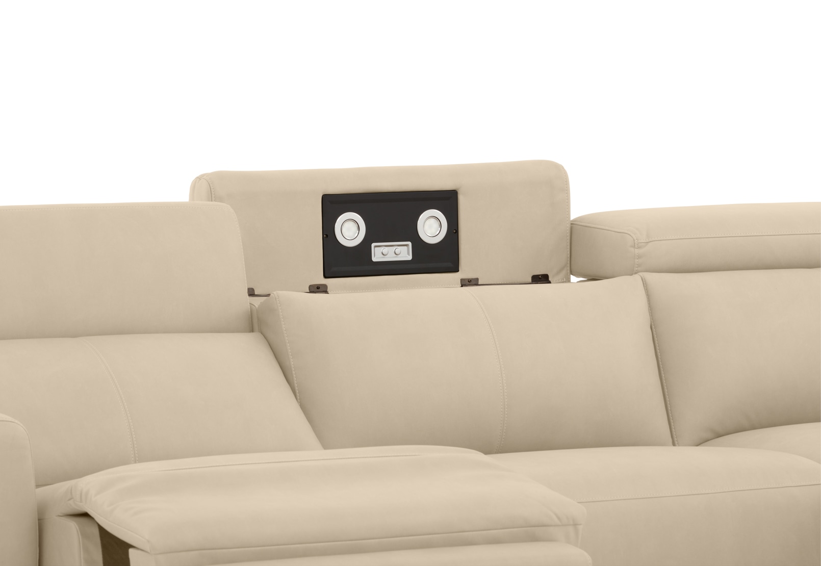 GAGE FABRIC 3 Seater Sofa with Electric Recliner &  RHF Chaise – image 8 of 13