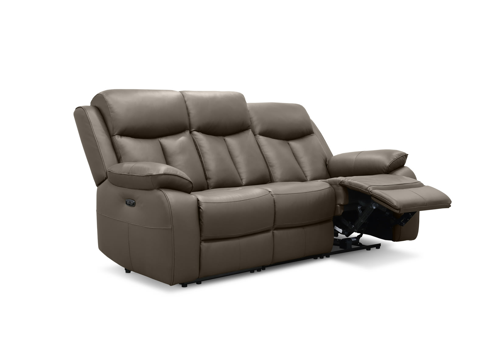 DACIA LEATHER 3 Seater Sofa with 2 inbuilt Electric Recliners – image 9 of 16