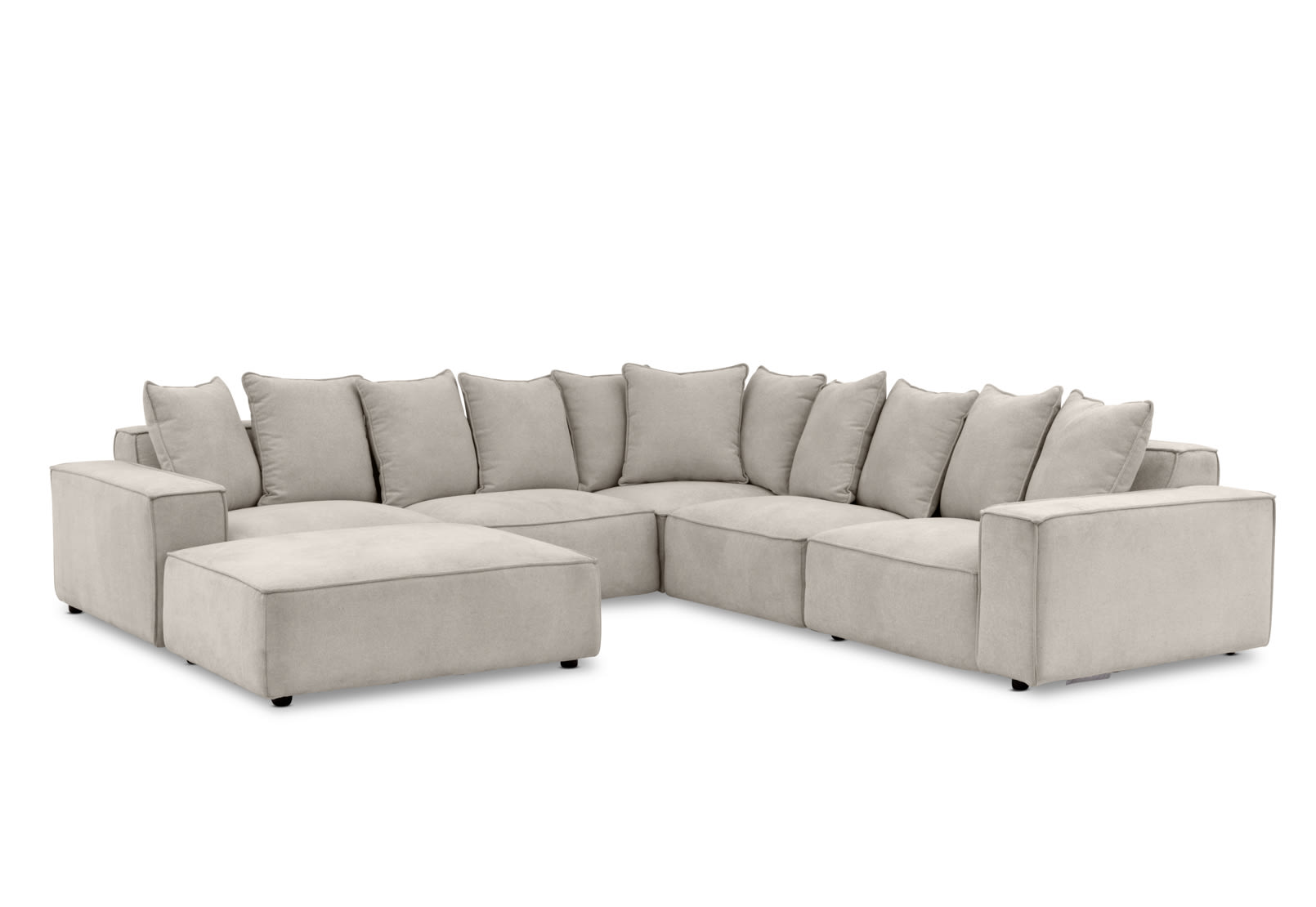 TILLEY FABRIC Corner Lounge with Ottoman ( Fabric) – image 2 of 9