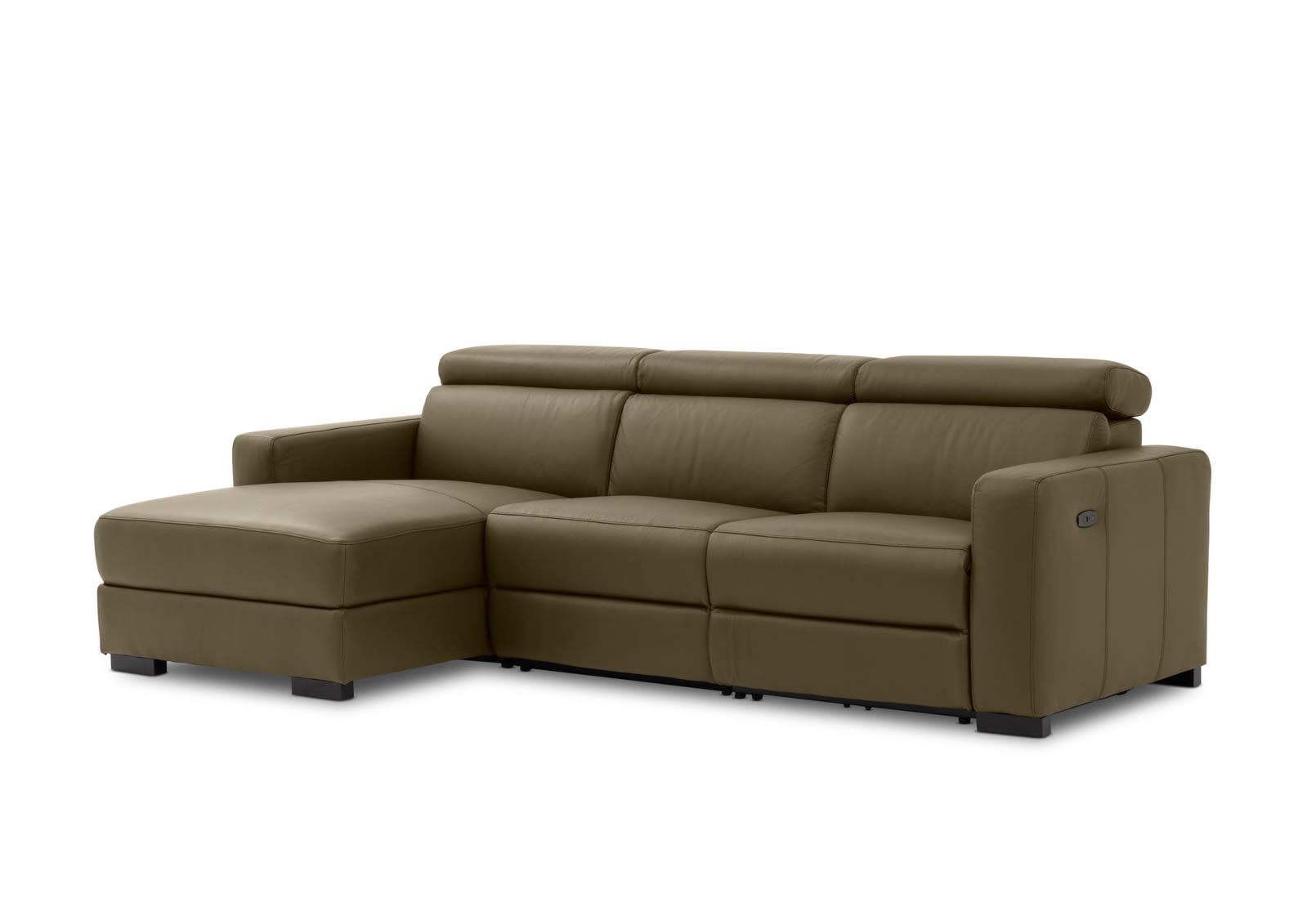 DAMIAN LEATHER 3 Seater Sofa with LHF Chaise (Leather) – image 3 of 19