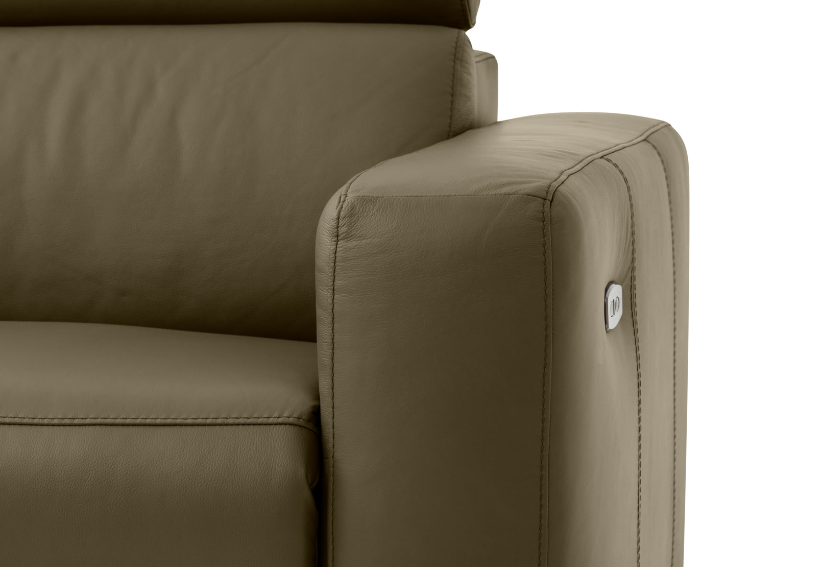 DAMIAN LEATHER 3 Seater Sofa with LHF Chaise (Leather) – image 11 of 19