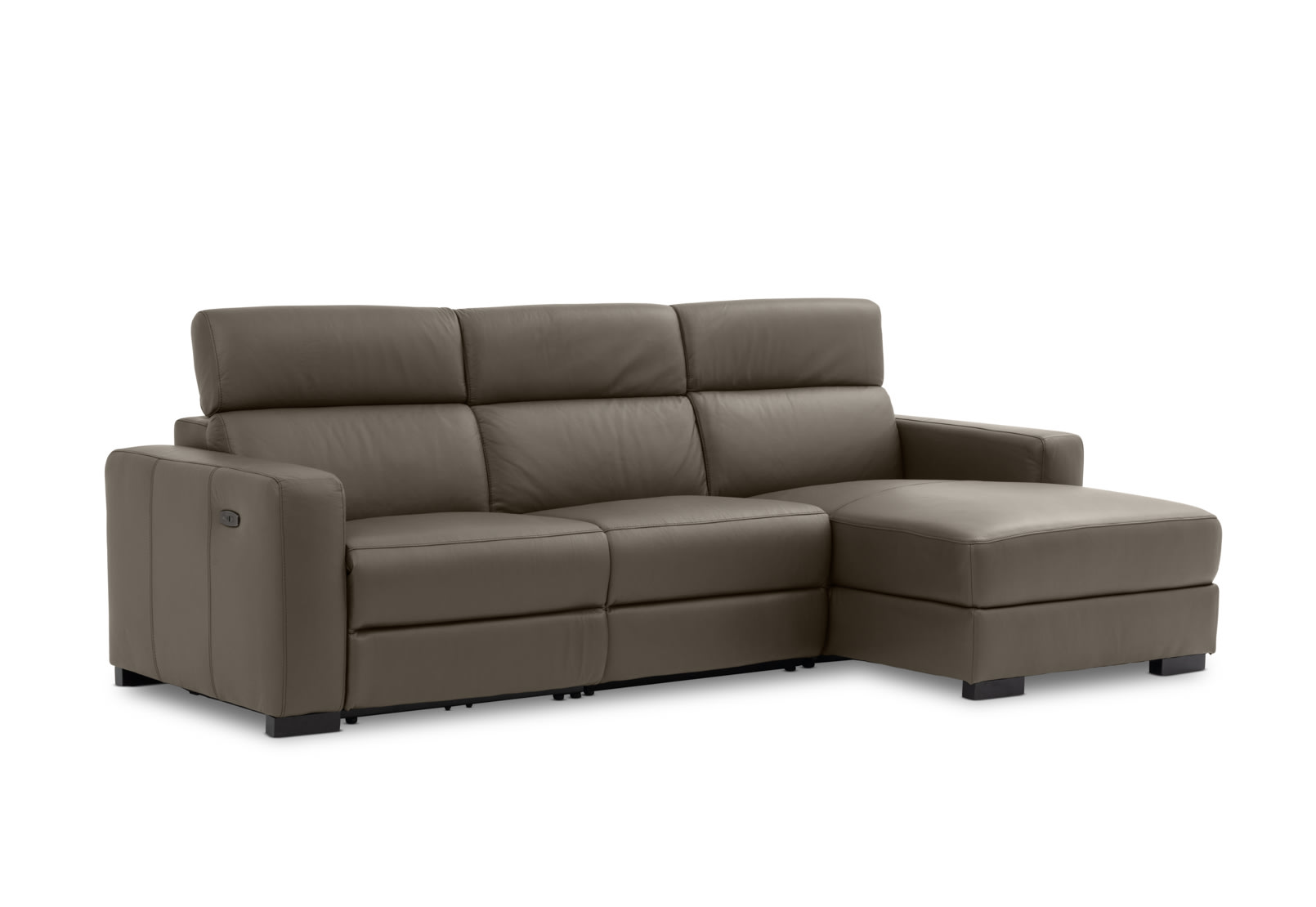 DAMIAN LEATHER 3 Seater Sofa with RHF Chaise (Leather) – image 5 of 19