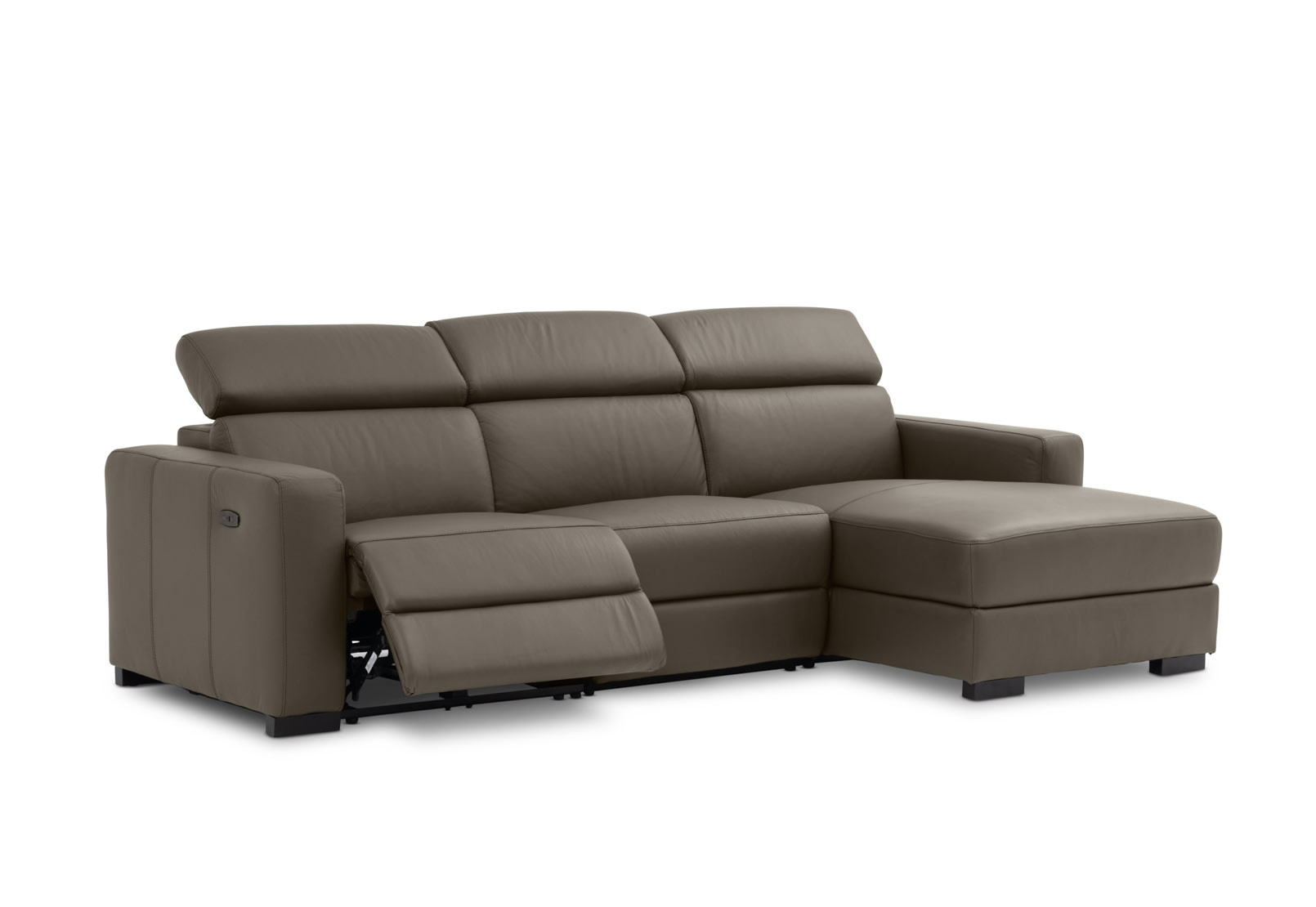 DAMIAN LEATHER 3 Seater Sofa with RHF Chaise (Leather) – image 6 of 19