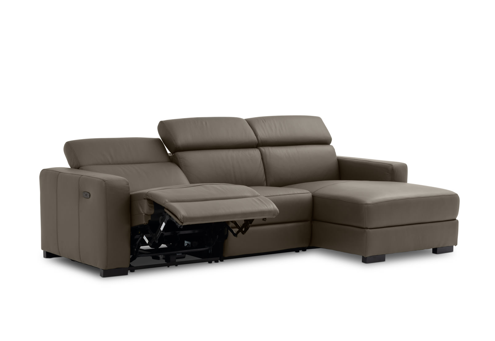 DAMIAN LEATHER 3 Seater Sofa with RHF Chaise (Leather) – image 8 of 19