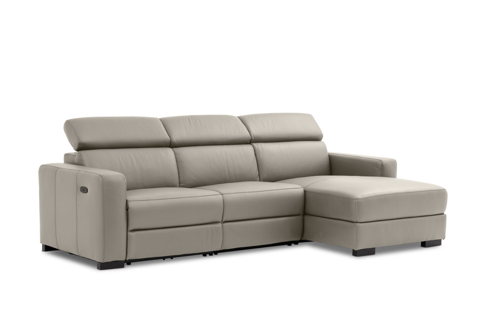 DAMIAN LEATHER 3 Seater Sofa with RHF Chaise (Leather) – image 4 of 19