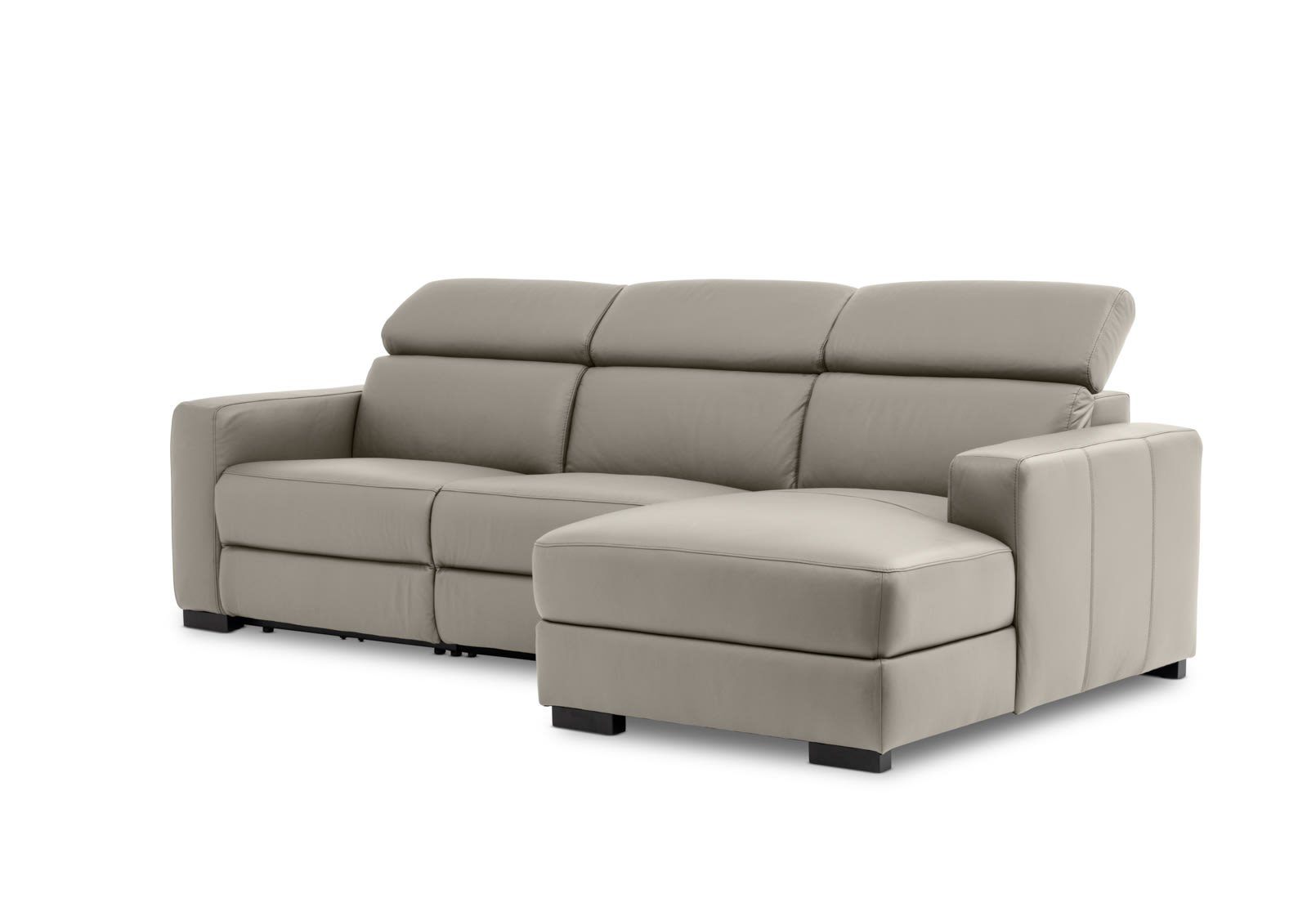 DAMIAN LEATHER 3 Seater Sofa with RHF Chaise (Leather) – image 14 of 19