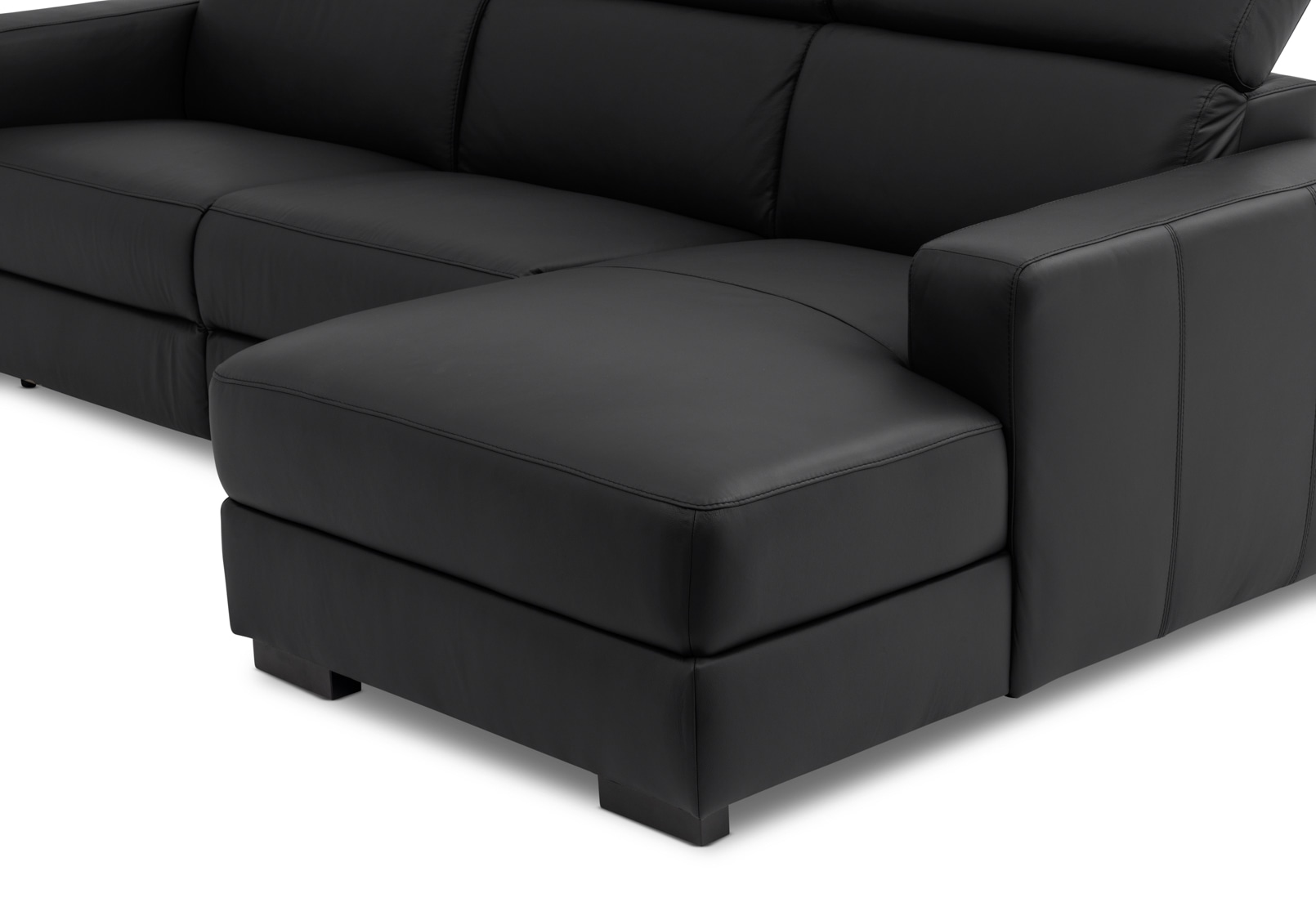 DAMIAN LEATHER 3 Seater Sofa with RHF Chaise (Leather) – image 13 of 19