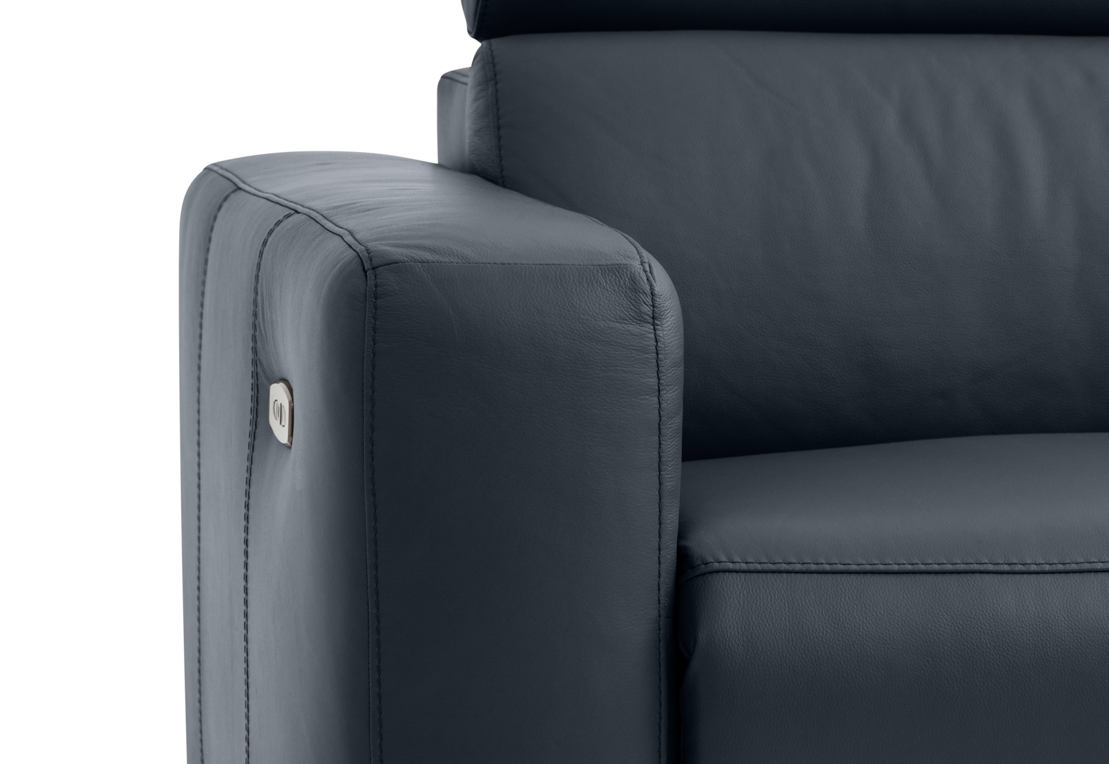 DAMIAN LEATHER 3 Seater Sofa with RHF Chaise (Leather) – image 11 of 19