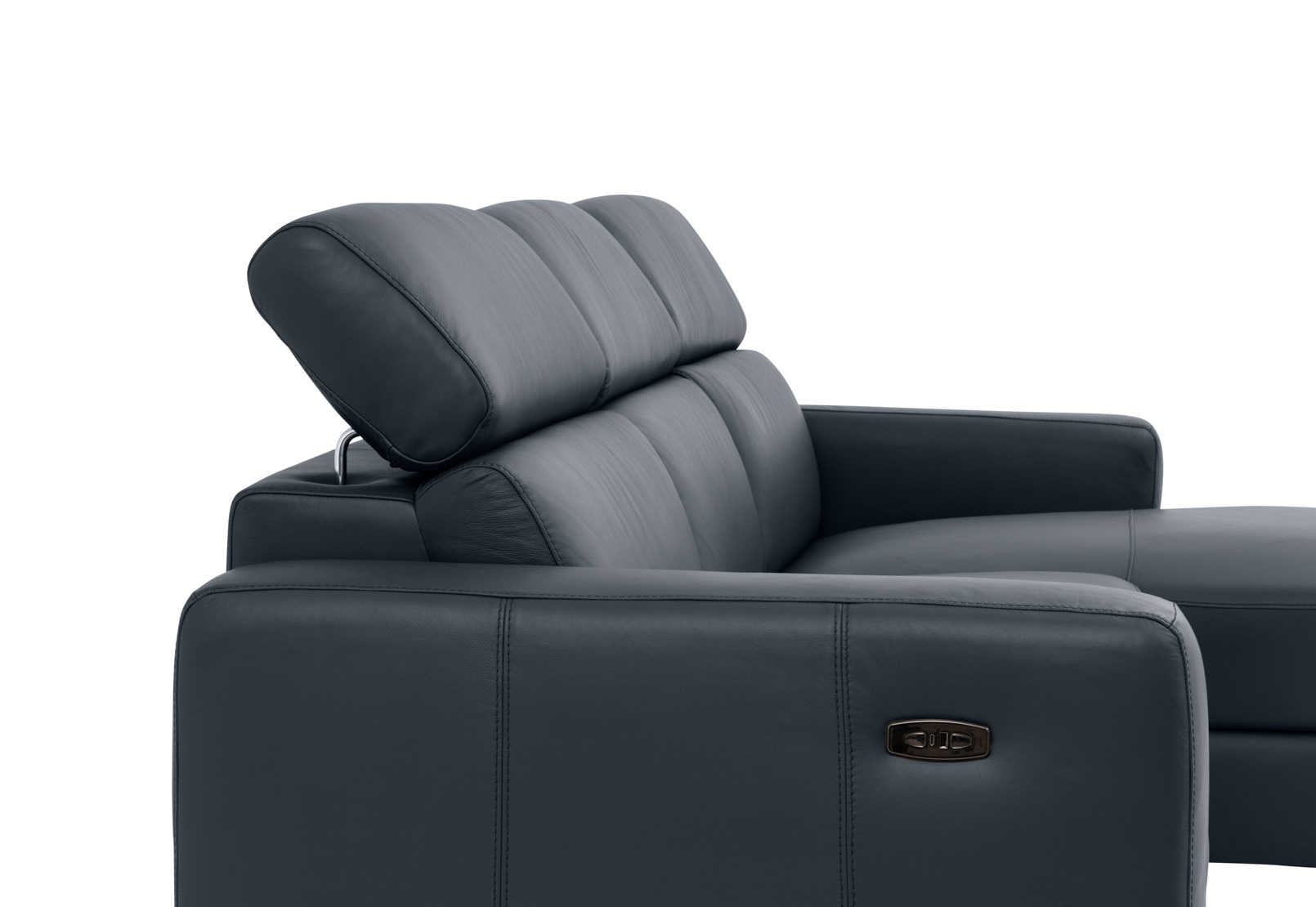DAMIAN LEATHER 3 Seater Sofa with RHF Chaise (Leather) – image 16 of 19