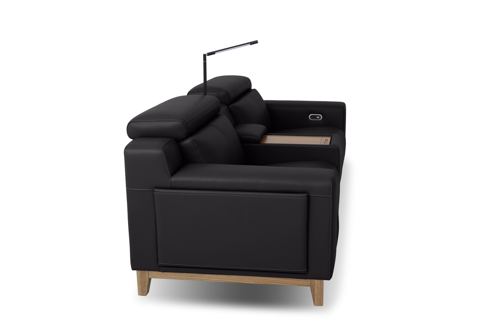 GAGE LEATHER 2S with Inbuilt Electric Recliners and Console – image 9 of 11
