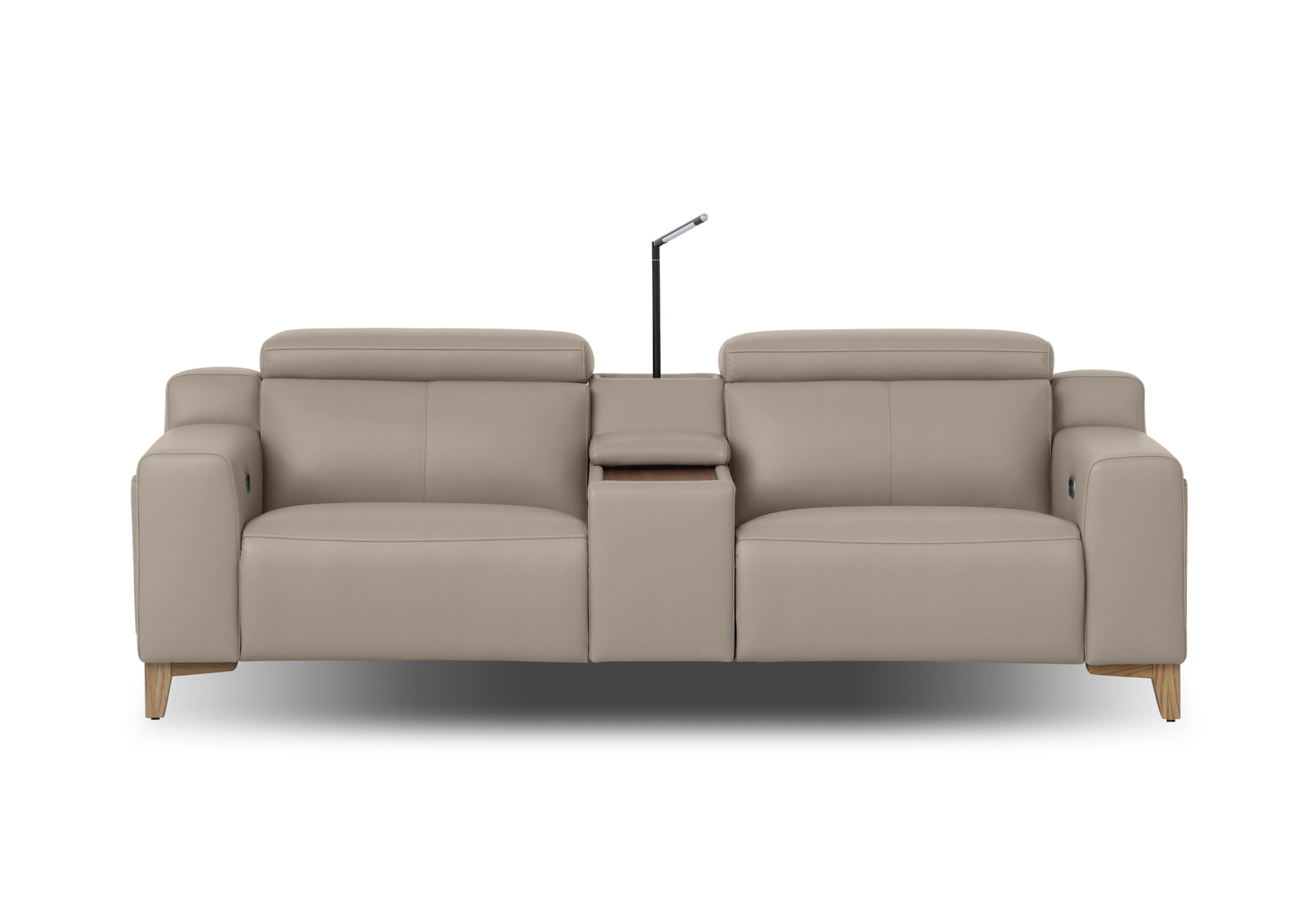 GAGE LEATHER 2S with Inbuilt Electric Recliners and Console – image 1 of 11