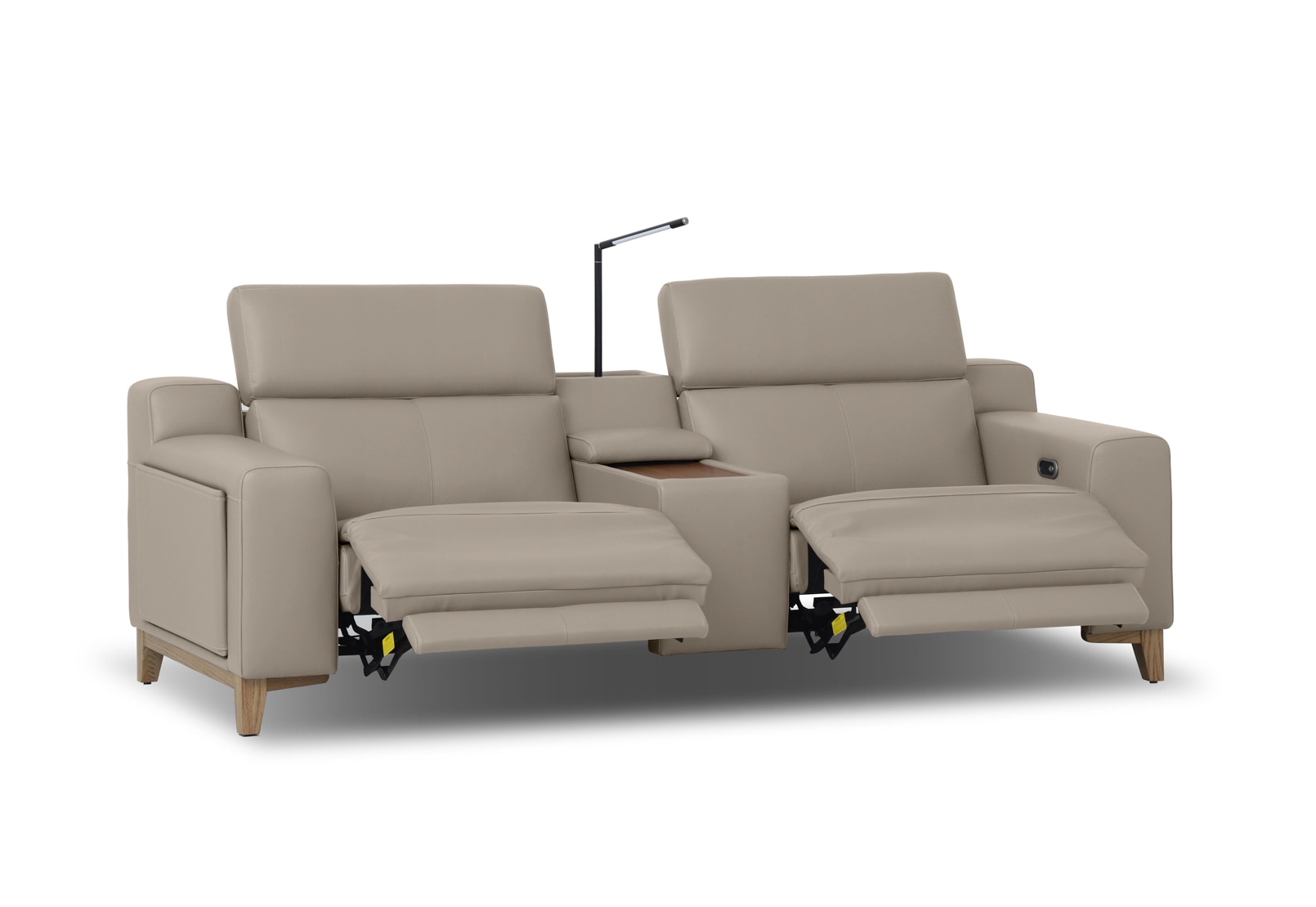 GAGE LEATHER 2S with Inbuilt Electric Recliners and Console – image 6 of 11