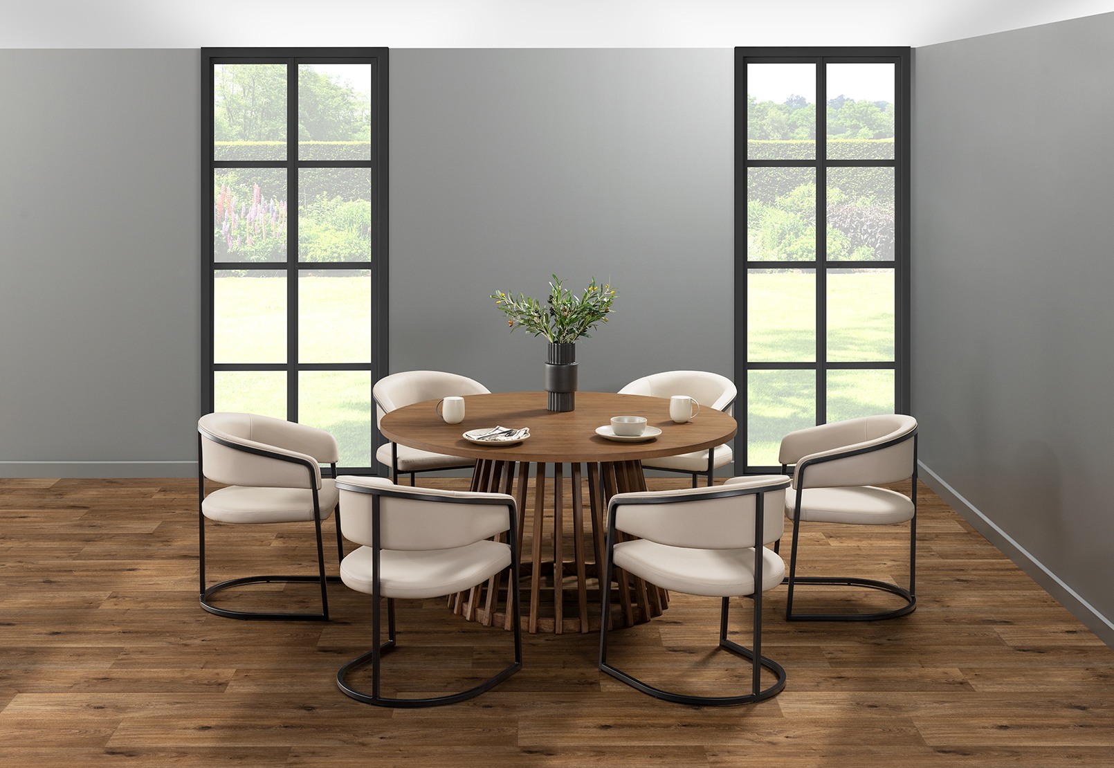 TORENTO 7 Piece Dining Suite with Ambrose Dining Chairs – image 8 of 9