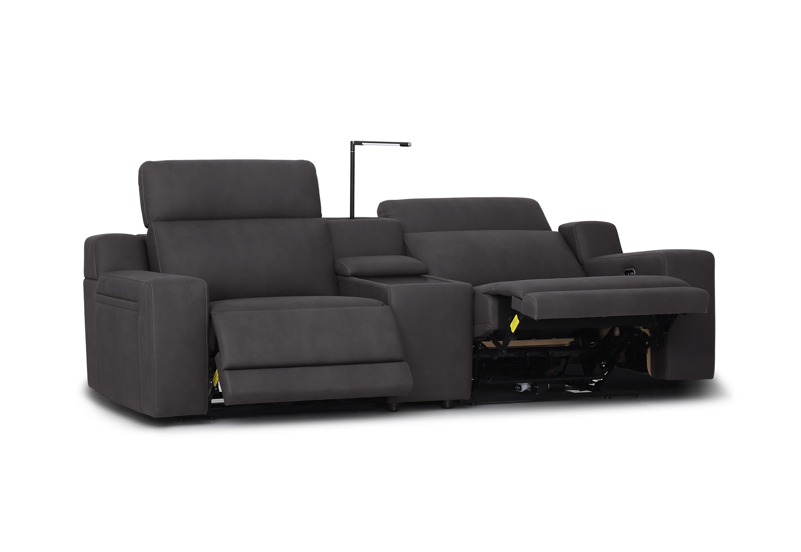 VANTRO FABRIC 2 Seater with inbuilt Electric Recliners and Console – image 5 of 7