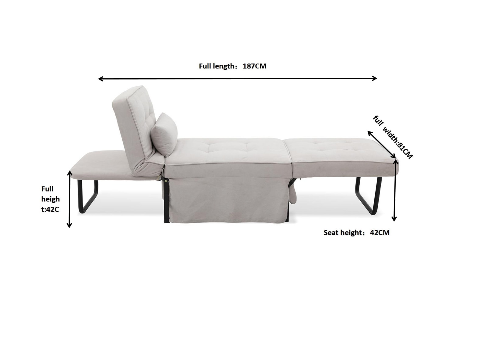 TELSEN Ottoman Sofa Bed – image 7 of 8