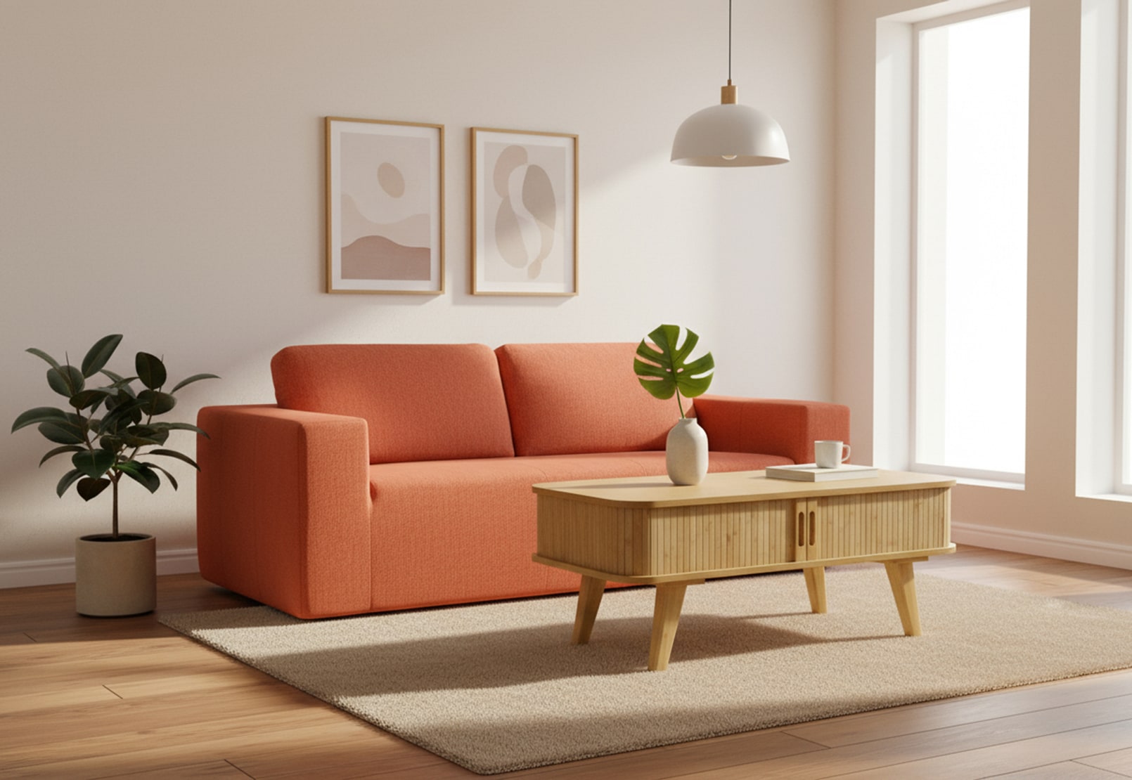 WALTERS 3 Seat Sofa (Fabric) – image 1 of 7