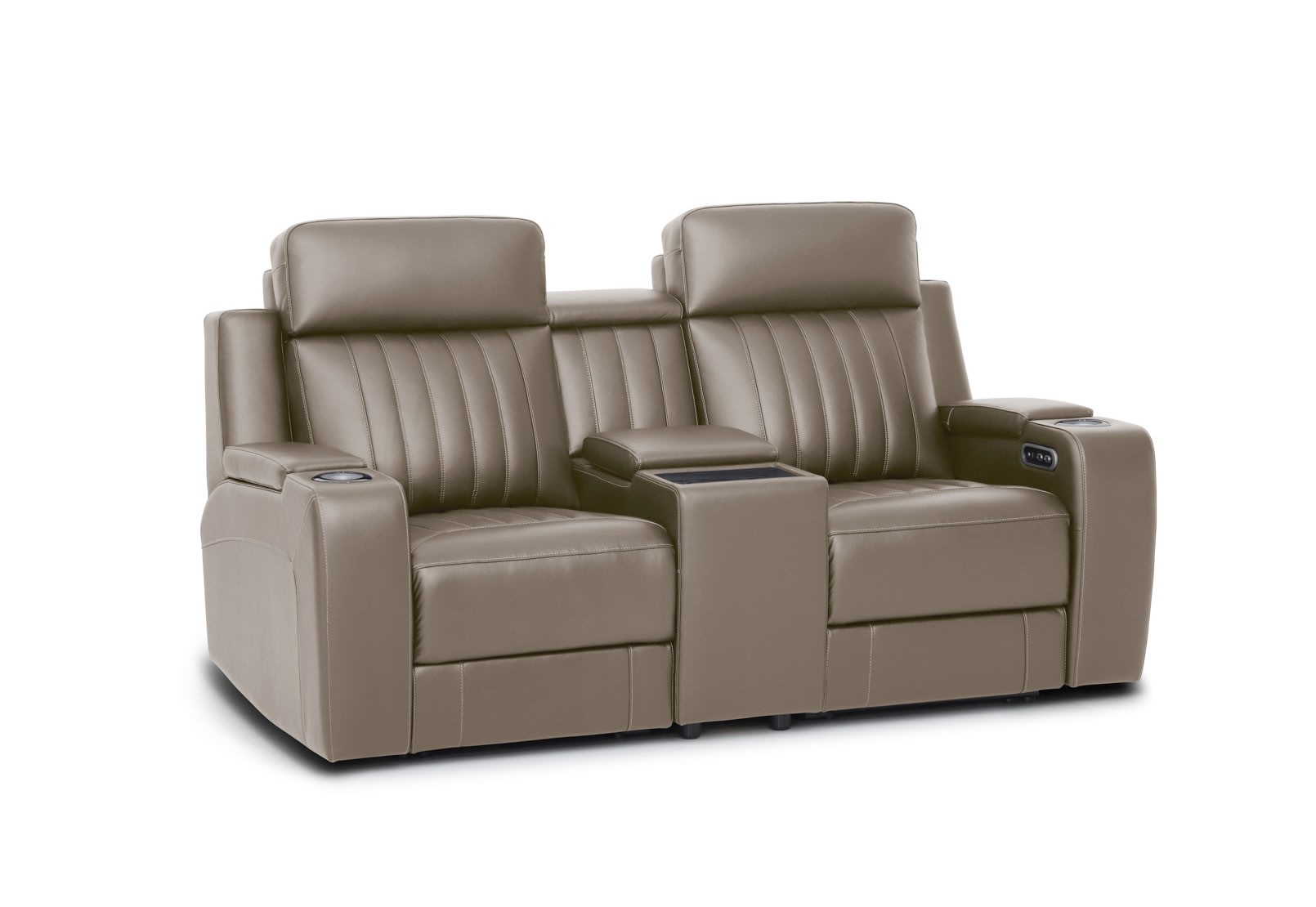 THANE LEATHER 2 Seater with 2 Inbuilt Electric Recliners – image 2 of 6