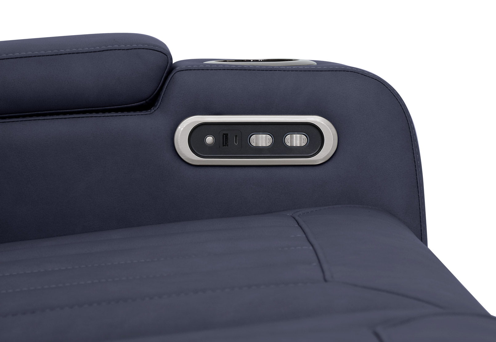 THANE FABRIC 3 Seater with 2 inbuilt Electric Recliners – image 4 of 5