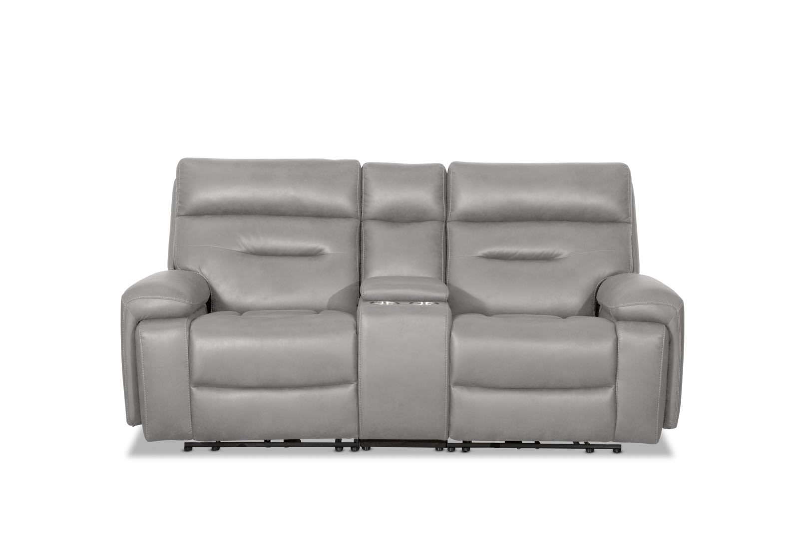 HOLLYWOOD 2 Seater w Electric Recliners Console MEDIA – image 2 of 38